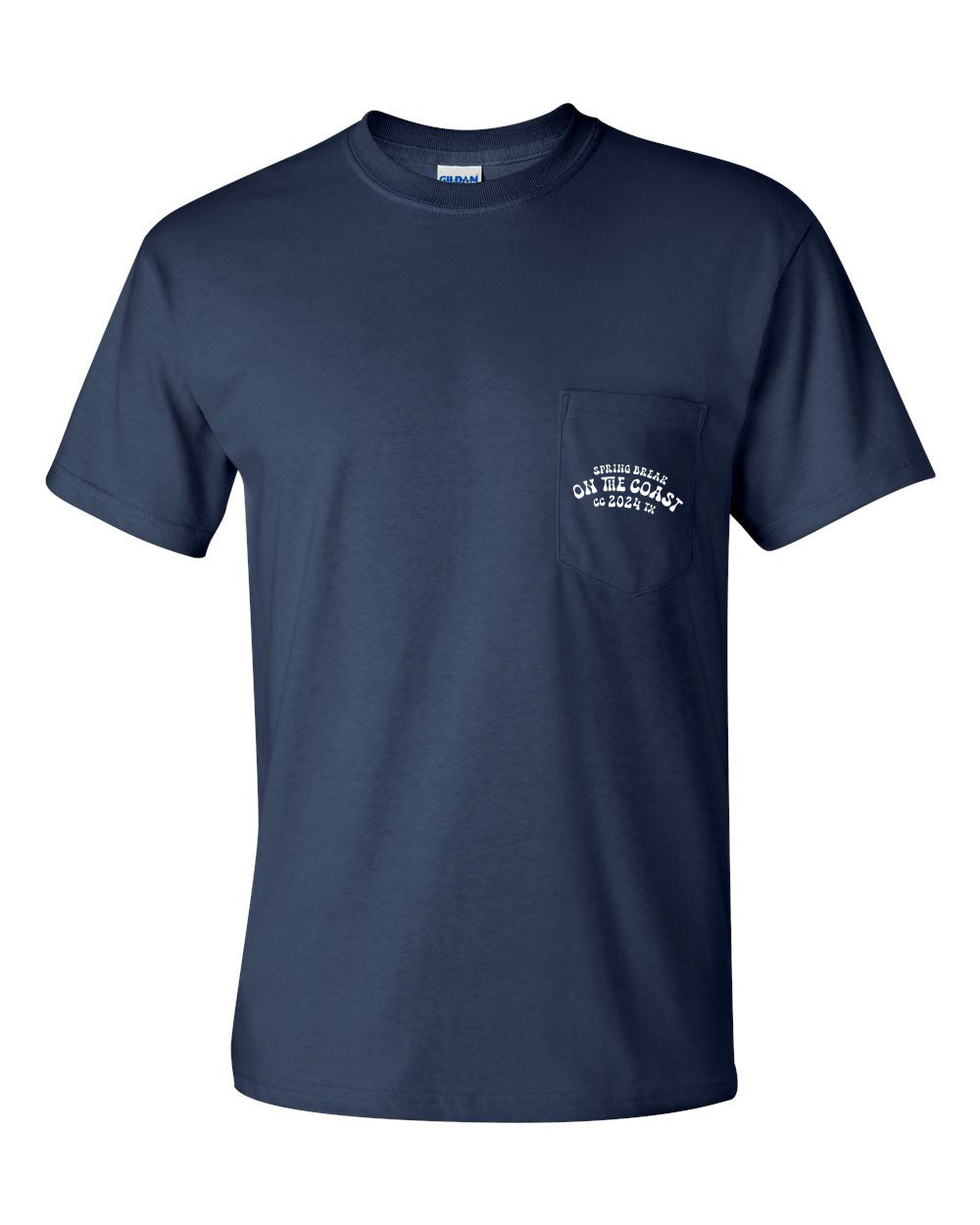 Concrete Street Spring Break on the Coast Pocket T-Shirt