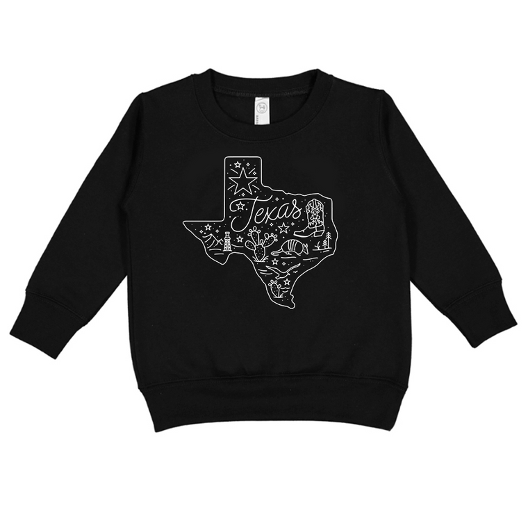 Toddler All Around Texas Sweatshirt