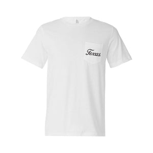 Texas Script Pocket T-Shirt