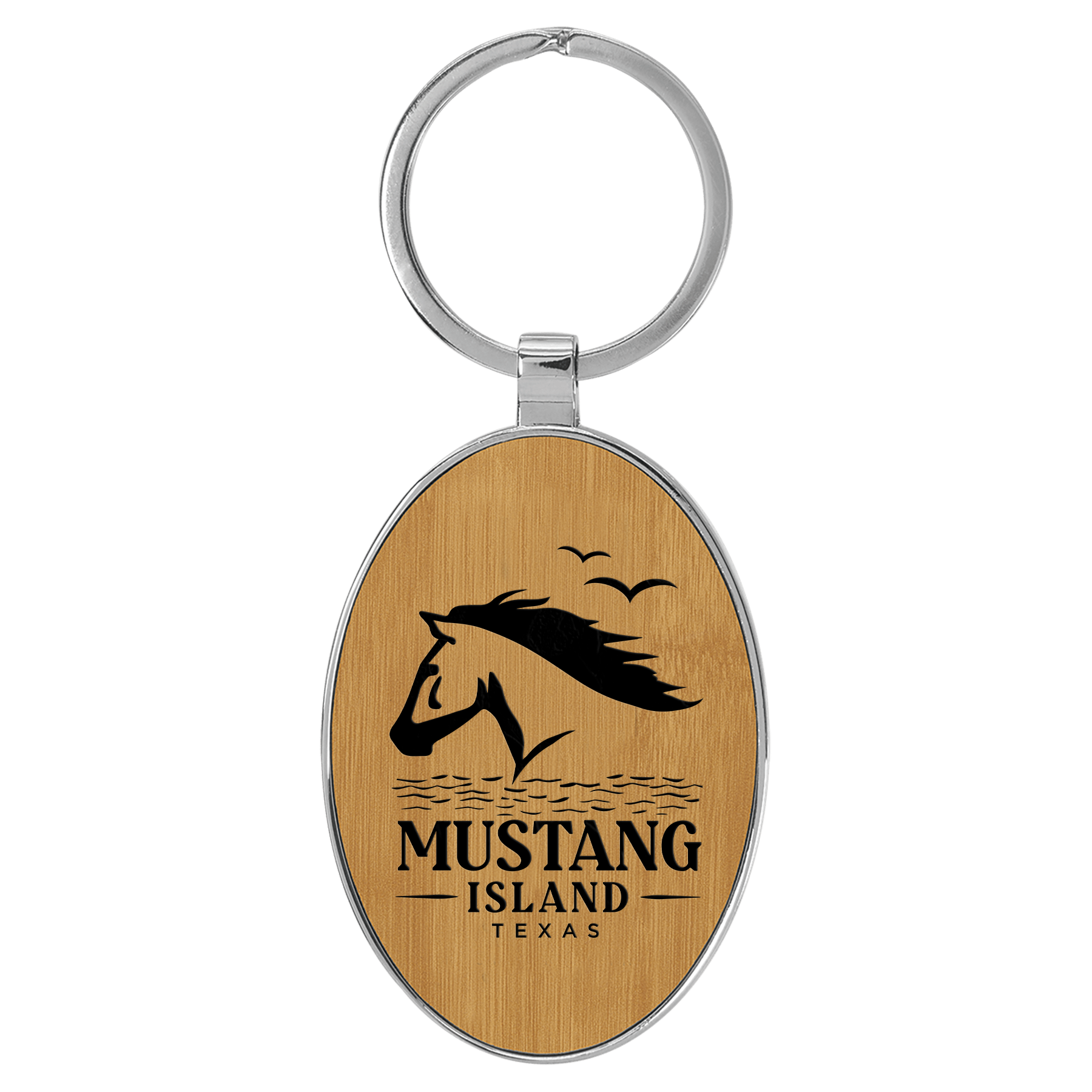 Mustang Island Key Tag