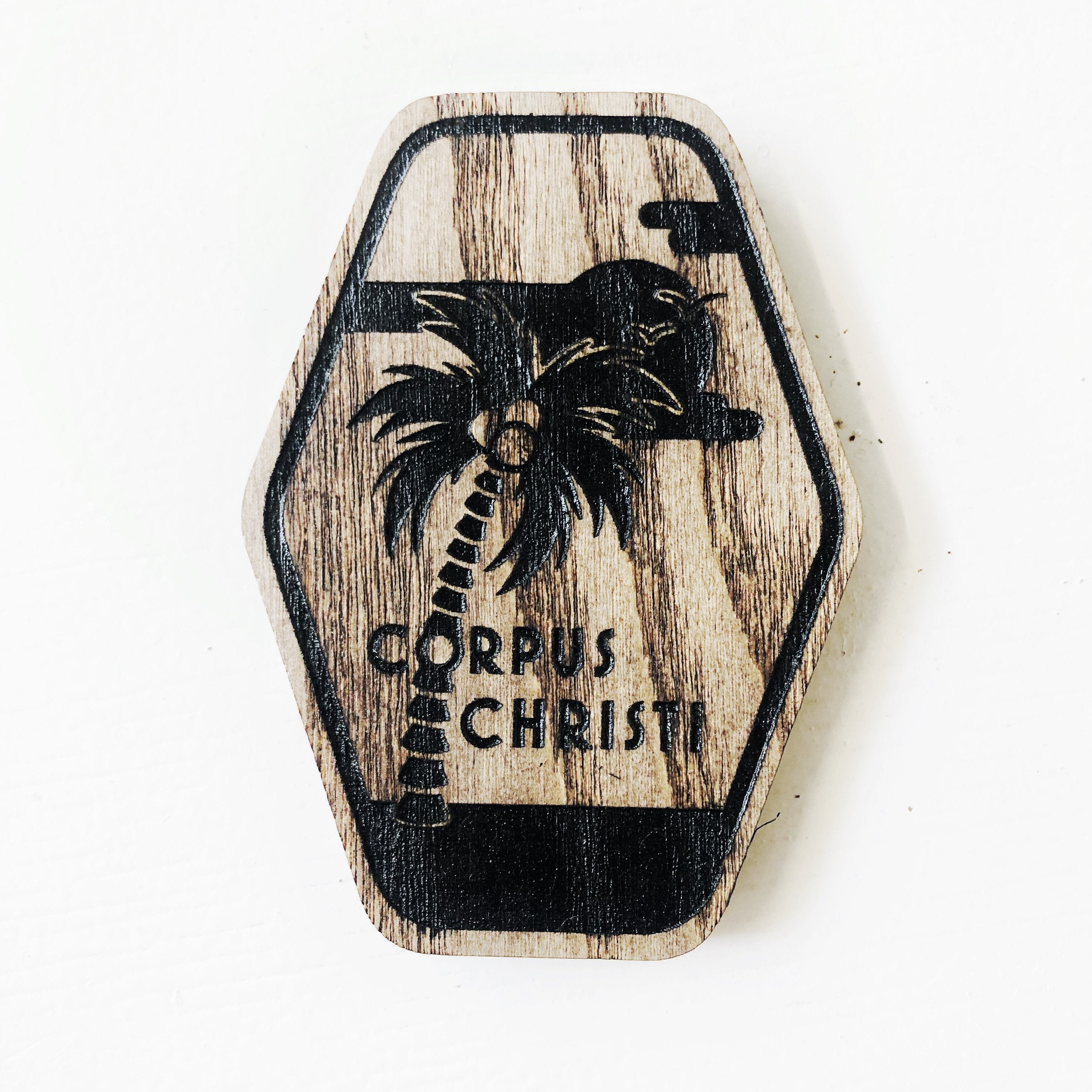 Wooden Magnet - Palm Tree